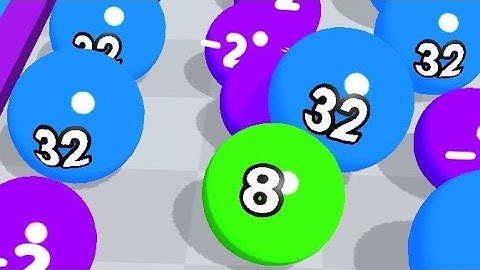 Ball Run 2048 - Gameplay Walkthrough Part 1 Tutorial Levels 1-18 (iOS, Android)