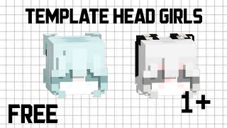 3 Template Kepala Cewek Aesthetic TERBARU! || Totem & Skin Minecraft HD Girl screenshot 4