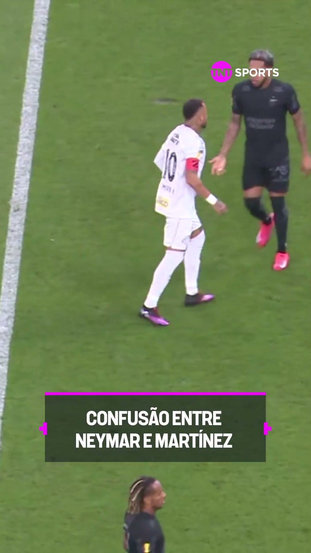 NEYMAR TRETOU COM MARTÍNEZ E OS DOIS FICARAM NO EMPURRA-EMPURRA #shorts