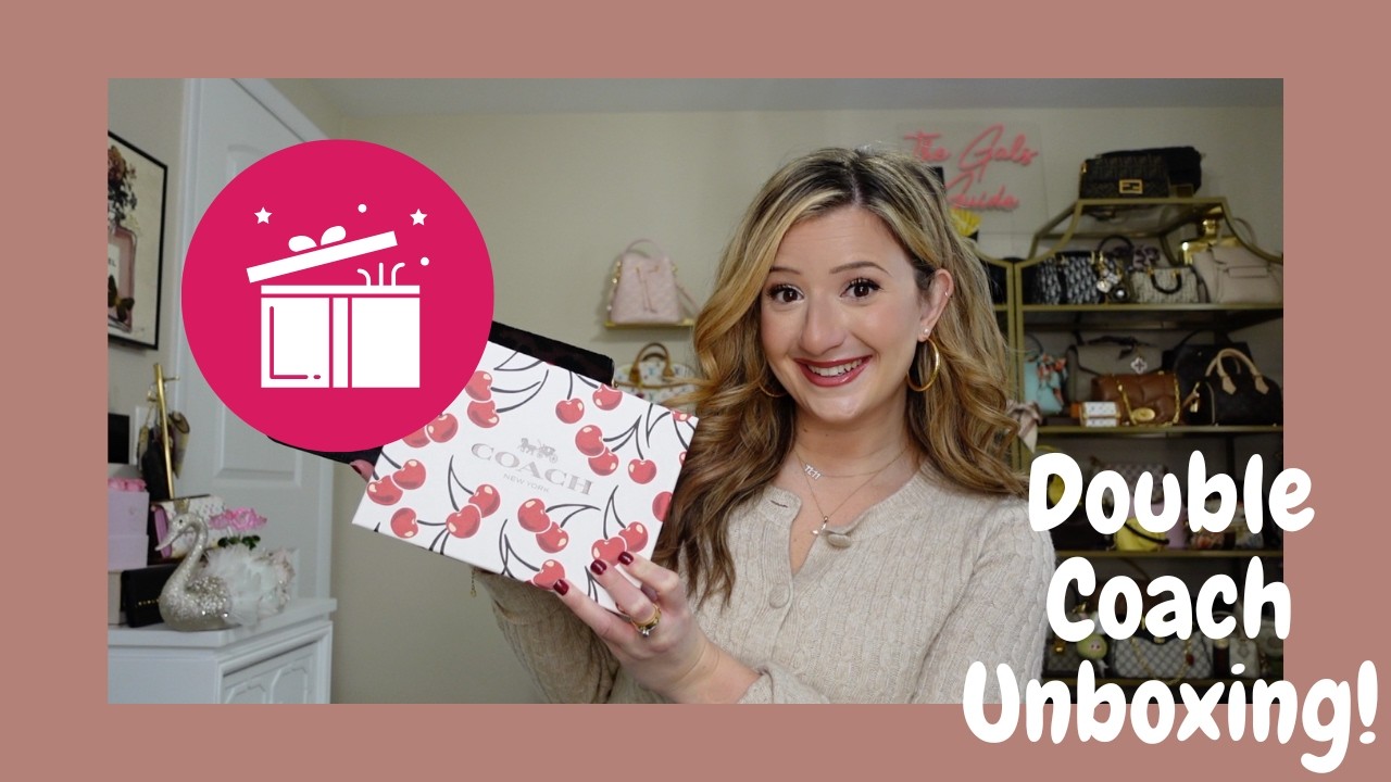 ДВОЙНАЯ РАСПАКОВКА СУМОК COACH! Первая распаковка сумок Coach в 2026 году! (Покупки на распродаже...