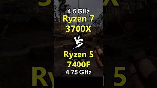 Ryzen 7 3700X vs Ryzen 5 7400F Test in Games