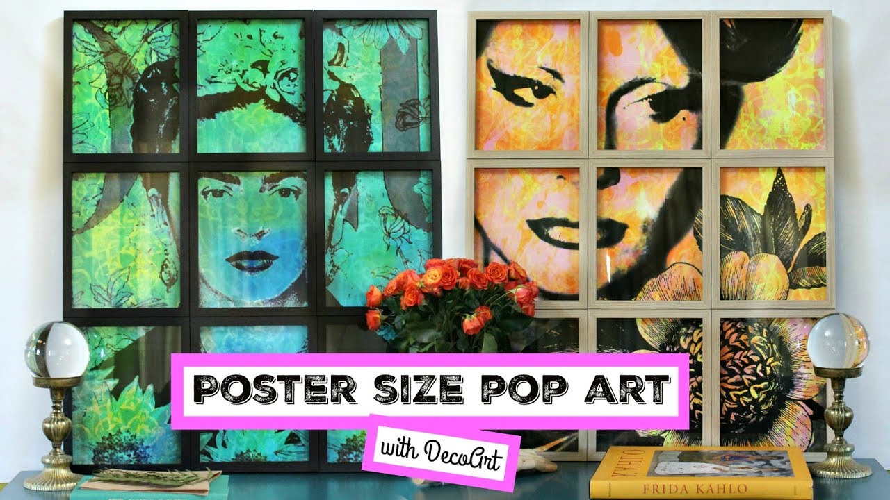 Popdev Poster Making DIY Poster Pop Art - YouTube