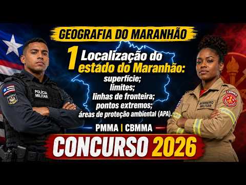 Localização Maranhão superfície limites linhas de fronteira pontos extremos áreas de proteção ambien