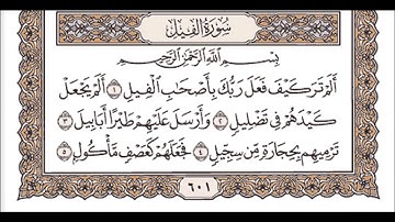 سورة الفيل للشيخ مشاري بن راشد العفاسي Mishary Rashid Al afasy Surah Al Fil