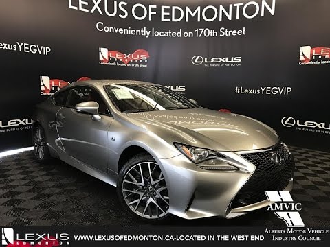 Silver 17 Lexus Rc 300 F Sport Series 1 In Depth Review East Edmonton Alberta Youtube