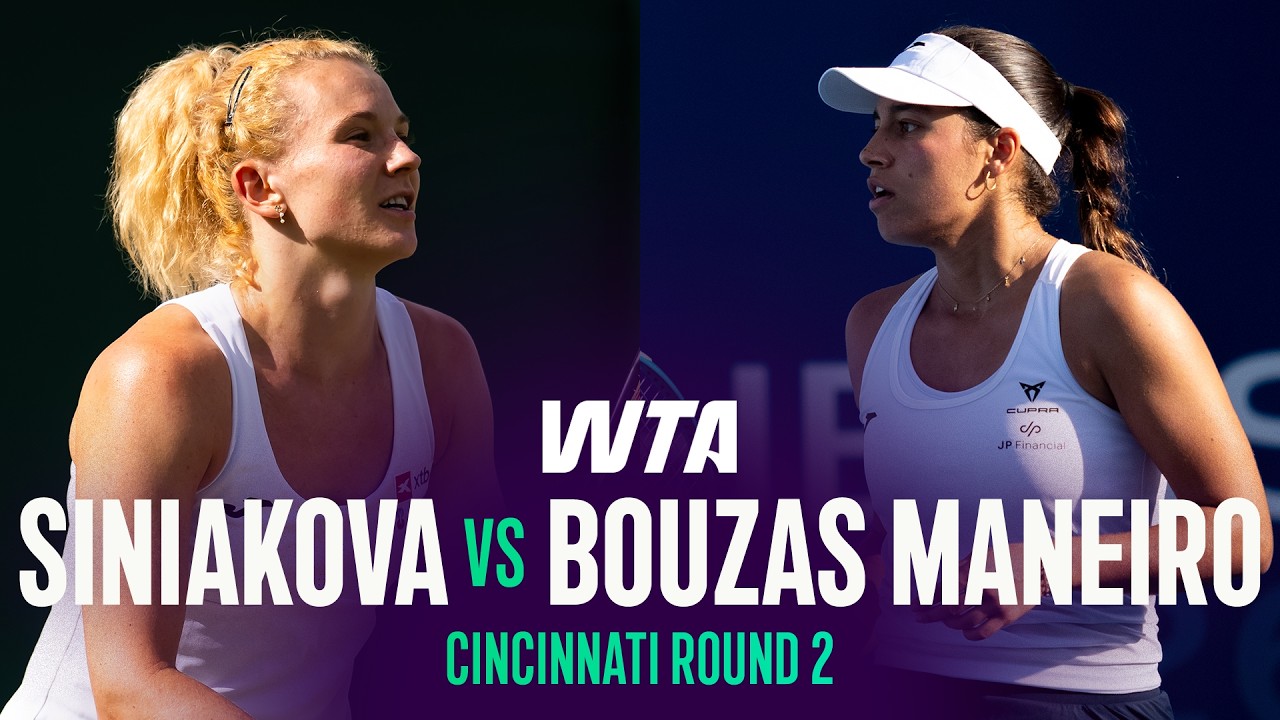 Katerina Siniakova vs. Jessica Bouzas Maneiro | 2026 Cincinnati Round 2 | WTA Match Highlights
