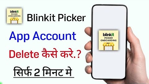 Blinkit Onboarding app account delete kaise kare!! How to delete Blinkit Onboarding app account!!