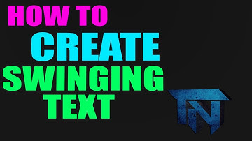 Swinging Text Tutorial (motion/kinectic typography technique)