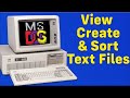 MS-DOS Text Files: Mastered in Minutes