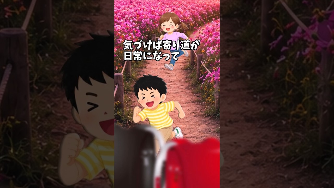 寄り道 クラスメイトの男子が私の通学帽を奪って通学路とは別の道に逃げていってた理由が…【感動】