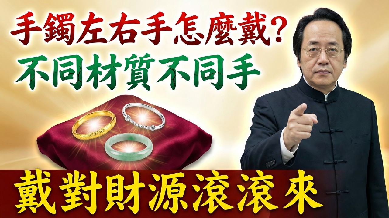 倪海廈：手鐲千萬別亂戴！左右手一旦戴反，難怪你拼命賺錢還是窮！快看你戴對了嗎？#倪海廈 #倪海厦 #斷捨離 #風水 #易经 #易經智慧 #手鐲