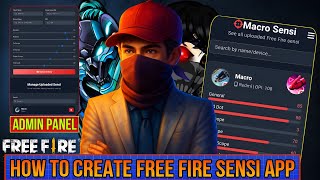 HOW TO CREATE FREE FIRE SENSITIVITY APP || HOW TO MAKE FREE FIRE SENSI APP || HOW TO MAKE SENSI APP screenshot 5