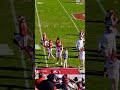 OU Sooners QBs warming up before 2nd half vs TCU Gabriel, Arnold, Beville, Booty