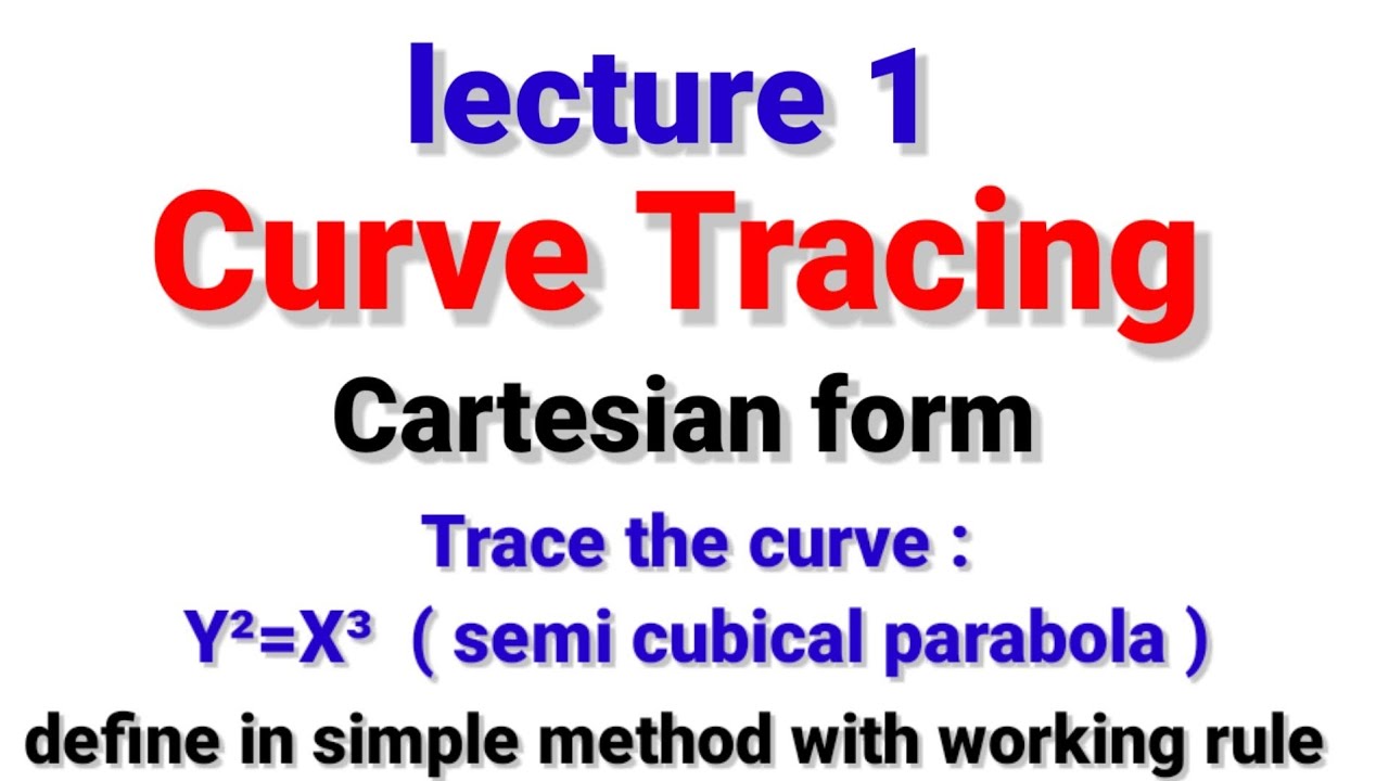 Curve Tracing Bsc1st year differential calculus - YouTube