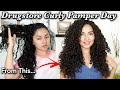 Drugstore Curly Pamper Day Adding Moisture &amp; Protein EZ Detangler Brush Review 3A 3B Curls