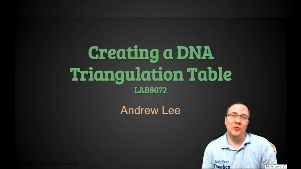 How to Create a Triangulation Table From GEDmatch Matches - YouTube