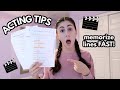 How I Prepare a Scene for an Acting Audition + Tips for Memorizing Lines FAST!