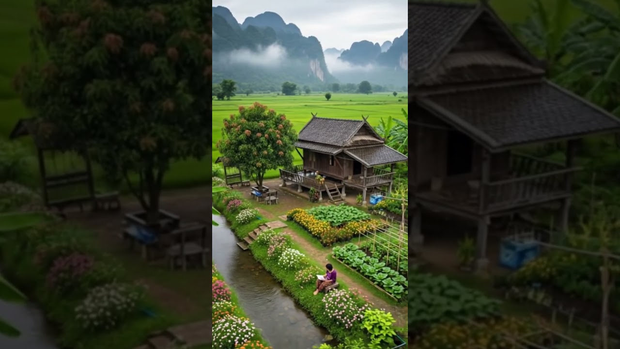 A quintessential Southeast Asian rural landscape. 