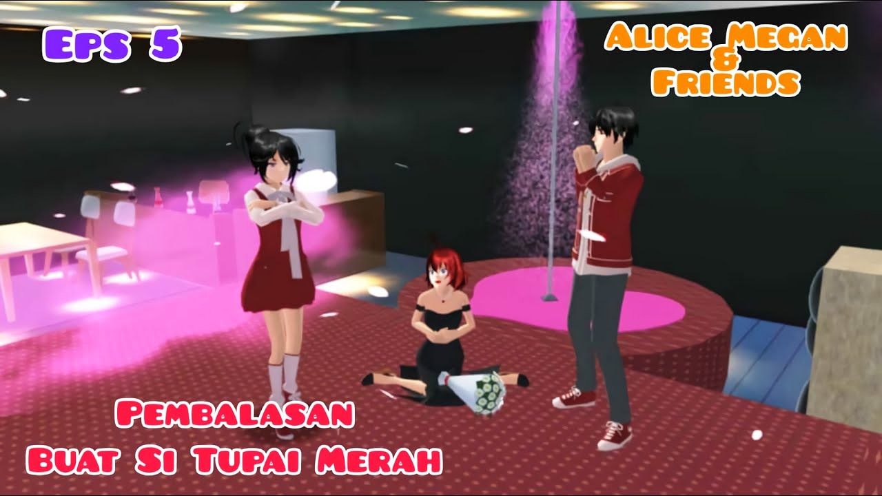 Alice Megan & Friends [ Pembalasan Buat Si Tupai Merah Episode 5 ] || Drama Sakura School Simulator