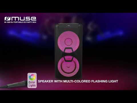 Muse M-1920 DJ - Party Bluetooth DJ speaker met CD-speler