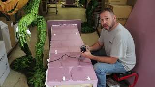 Foam Board making a Stone Pillar