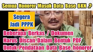 Berkas Yang Harus Discan PDF Untuk Pendataan Database Honorer 2022