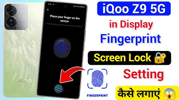 iQoo Z9 5g Display Fingerprint Lock Setting | iQoo Z9 Display Fingerprint Screen Lock Kaise Lagaye