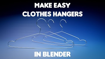 Make an Easy Clothes Hanger in Blender || Blender Tutorial for Beginners