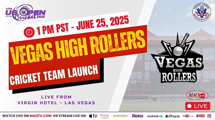 VEGAS HIGH ROLLERS TEAM LAUNCH - US OPEN CRICKET 2025