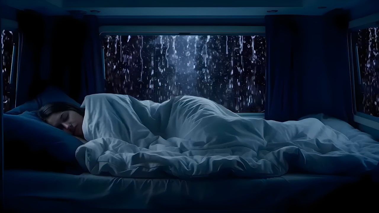 Heavy Rain Sounds to Stop Overthinking - Car Ambience for Sleep, Anxiety Relief, Calm