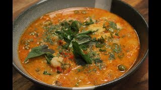 Thai Red Curry | Red Thai Curry Recipe | Thai Red Curry With Crab | Crab Recipe - Bong Food Stories
