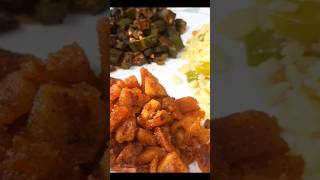 shorts youtubeshorts Crispy potato fry? Simple Tasty Lunch?|food ideas lunch rice potato fry