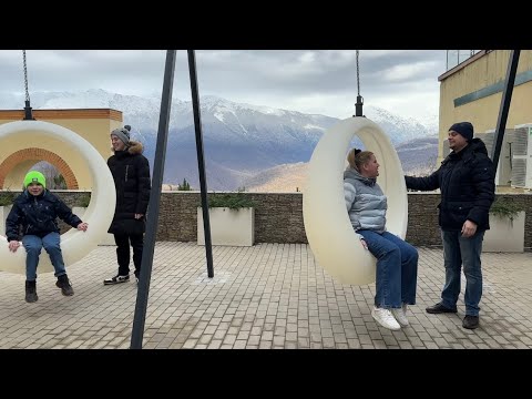 Day 3 in Krasnaya Polyana, Sochi: exploring and swimming 😎#TarlavinFamily #vlog