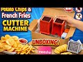 🔥🥔 Potato Chips Cutter Machine | 🍟 French Fries Cutter | Finger Chips Maker 🔪 @GadgetFighter