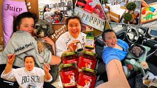 VLOG: lost 30 pounds, major family update, shopping new items at homegoods, amazon unboxing, rain!