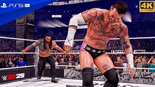 WWE 2K25 - Roman Reigns Vs CM Punk - World Heavyweight Championship at WrestleMania 42 | PS5 Pro 4k screenshot 2