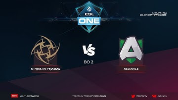 [RU] NiP vs Alliance | bo2 | ESL One Katowice 2019 by @Tekcac