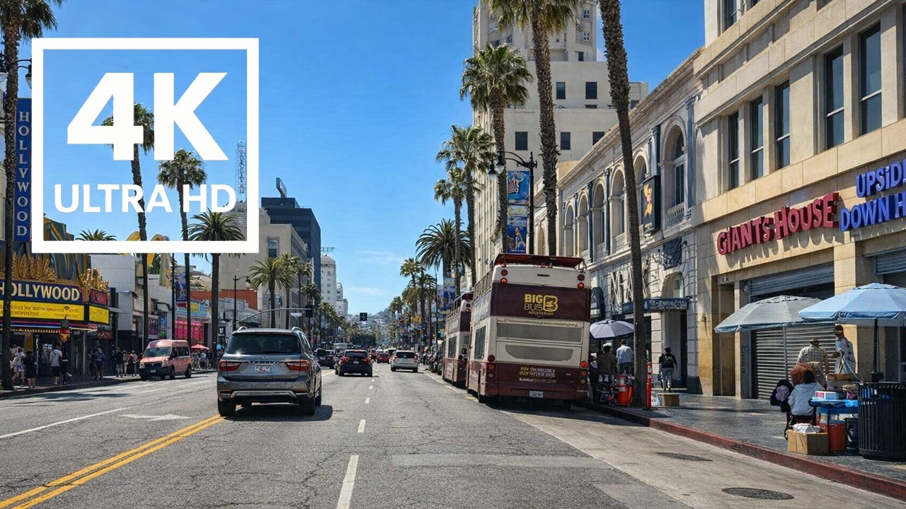 Hollywood Boulevard Drive | 4K POV Through Hollywood Walk of Fame - YouTube