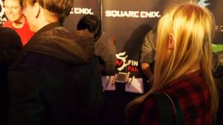 『新生FFXIV』ファンフェスティバル2014ロンドン　サイン会の様子（前夜祭）