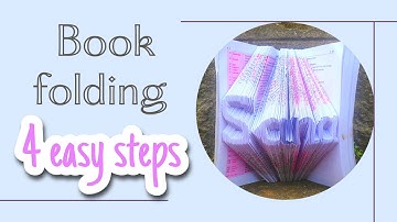 Book folding art in 4 easy steps || Art and craft