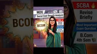 🔥 Social Cost-Benefit Analysis (SCBA) Part 2 | B.Com 4th Sem Exam Revision #youtubeshorts #shorts
