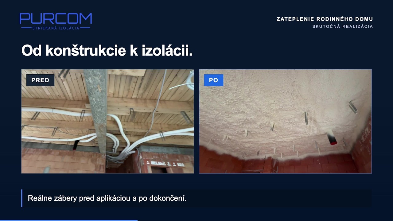Striekaná PUR izolácia v praxi – náhľad videa