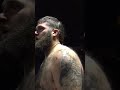 Hairy blue collar champion defends his title against a pro arm wrestler