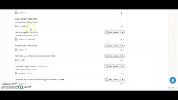 Schoology 101 - Linking Course Sections