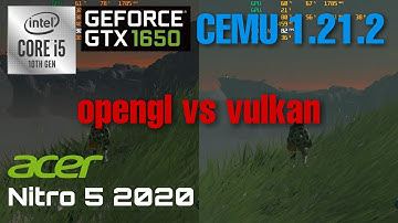 Cemu 1.21.2 - The legend of zelda: Breath of The Wild (OpenGL vs Vulkan)