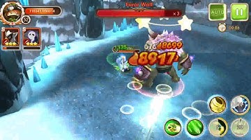 League of Defenders Android Gameplay Gunner Solo Vs Wolfking Team Instance