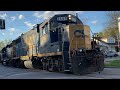 CSX Y228 street running in New Albany, Indiana 4-12-2024