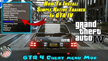 🔥How To Install Trainer In GTA IV ✅ | Simple Native Trainer In GTA 4 {Simple & Easy} || Epic Gamer