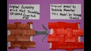 How to make an origami Exploding Brick Wall (Tessellation)