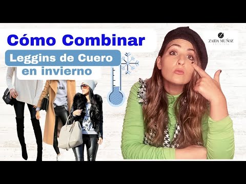 Pantalones y leggings efecto cuero: combinaciones para otoño invierno 2021